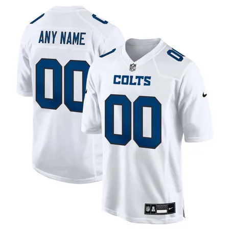 Men's Indianapolis Colts Tundra White Fashion Game Custom Jersey