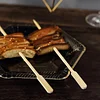 100 Pack | 10" Eco Friendly Paddle Party Picks, Bamboo Skewers, Decorative Top Cocktail Sticks