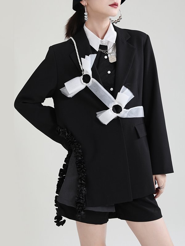 Urban Hollow Split-Side Asymmetric Blazer