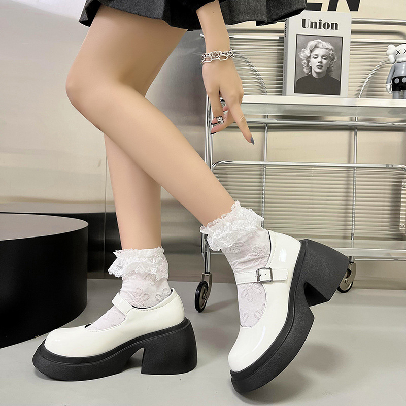 Ragparams popular women's shoes 2025 Spring and Autumn New Vintage Small Leather Shoes Big Head Shoes Soft Leather Academy Style Women's Shoes