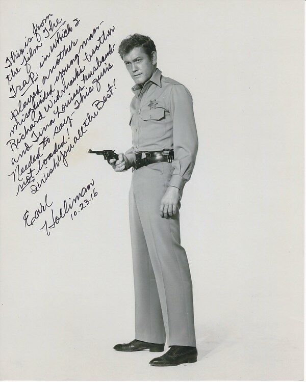 EARL HOLLIMAN signed 8x10 THE TRAP TIPPY ANDERSON Photo Poster painting AMAZING CONTENT!