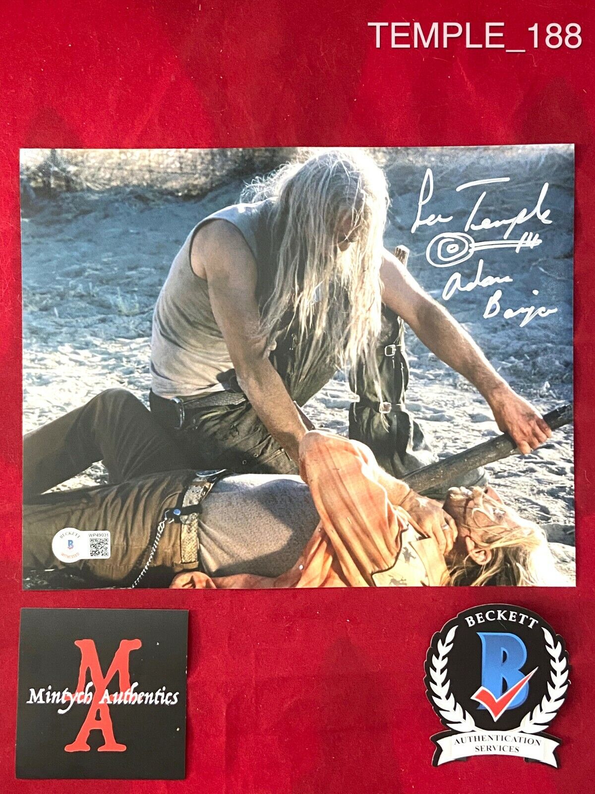 LEW TEMPLE AUTOGRAPHED SIGNED 8x10 Photo Poster painting! THE DEVIL'S REJECTS! BECKETT COA!