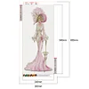 Diamond Painting -DIY Round Drill Dress Lady(60x30cm)