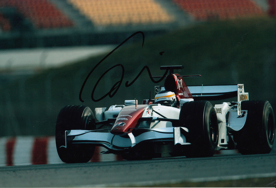 Giancarlo Fisichella Hand Signed Force India Photo Poster painting 12x8 3.