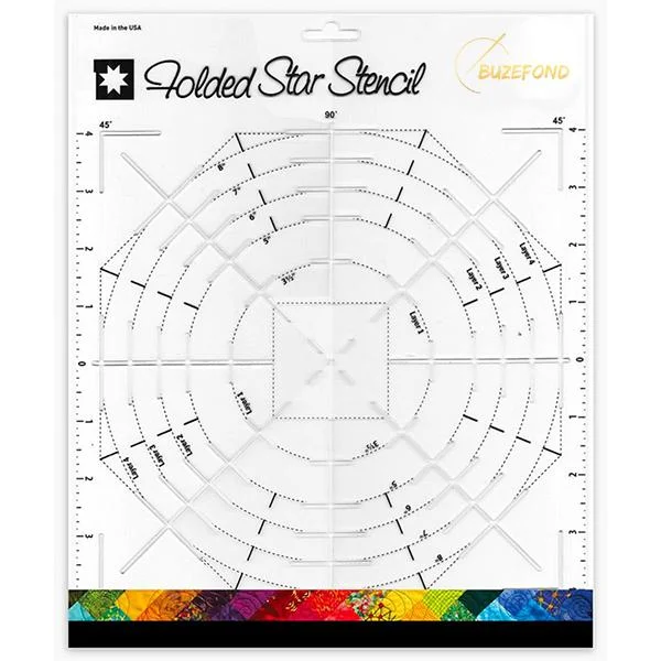 Folded Star Guide Stencil