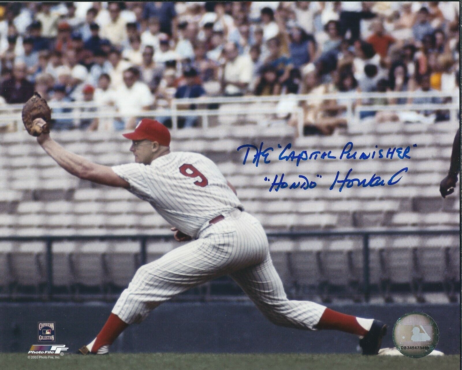 Signed 8x10 FRANK HOWARD Washington Senators Photo Poster painting - COA