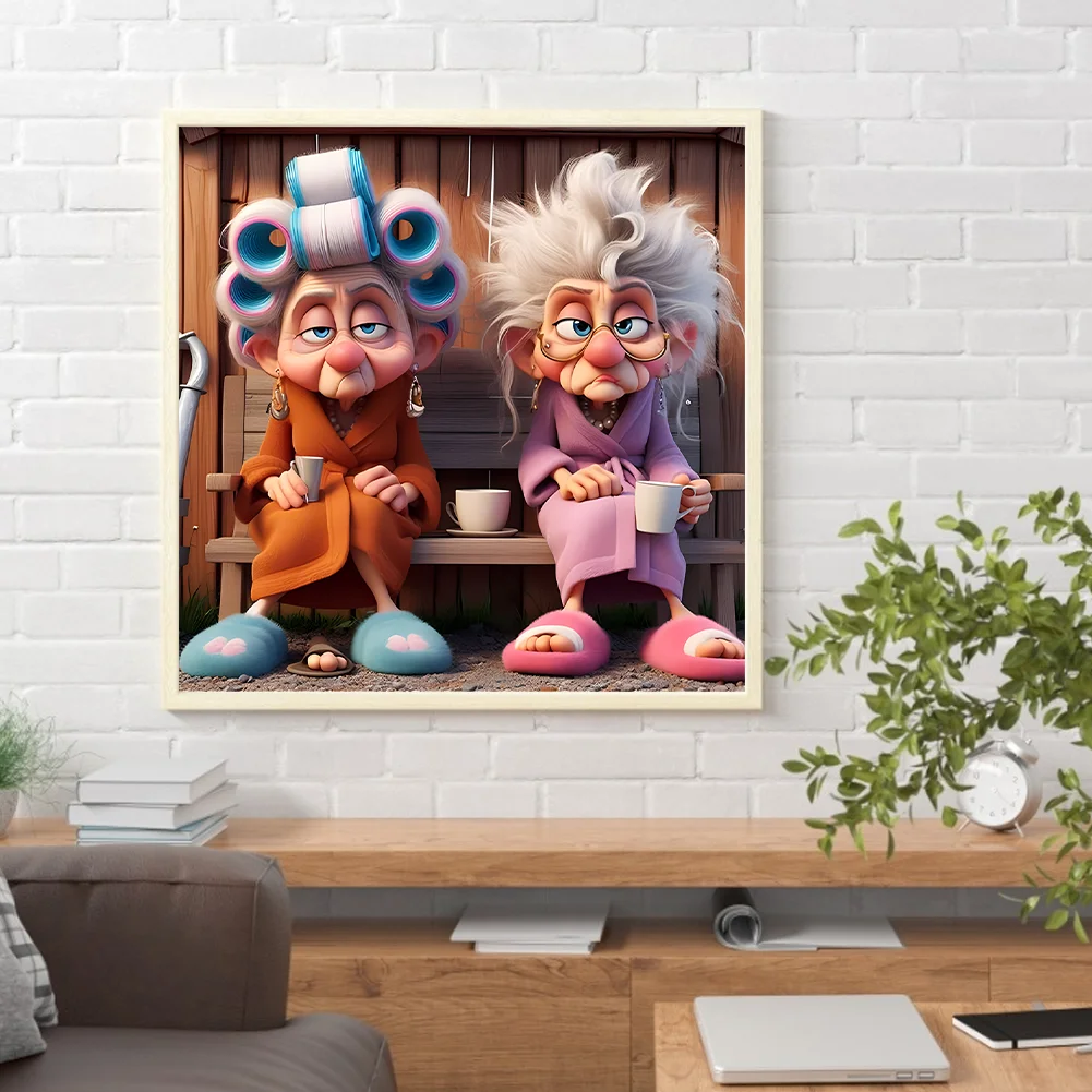 Diamond Painting - Full Round Drill - Grandma(Canvas|40*40cm)