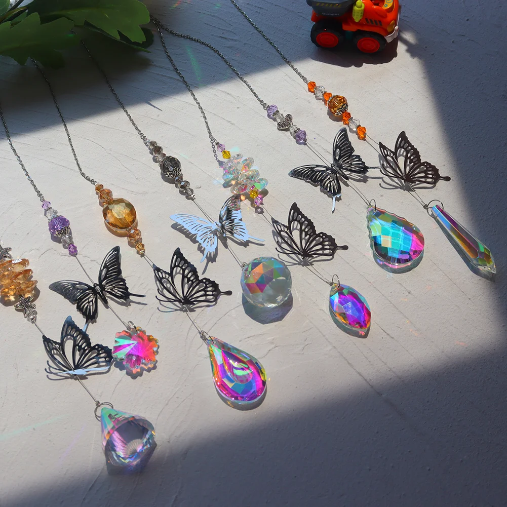 Crystal Windchimes Sunlight Catching Hanging Pendant Light Catcher Jewelry