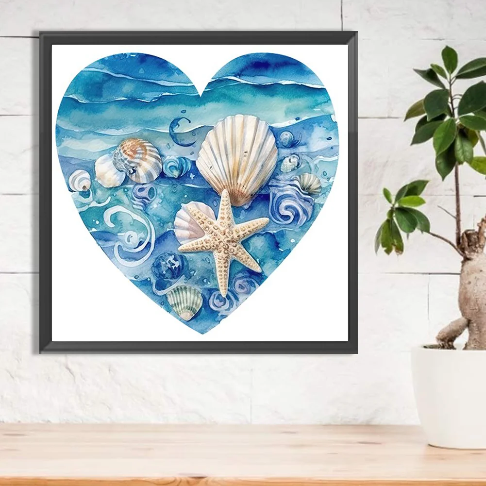 Diamond Painting - Full Round Drill - Love Starfish(Canvas|30*30cm)