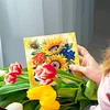 (US Local)12pcs DIY Greeting Card Special shaped Diamond Painting Flower Bird Postcards Kit