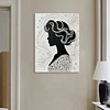 DIY Pearl Painting Elegant Girl for Home Decor with Frame(30x40cm)