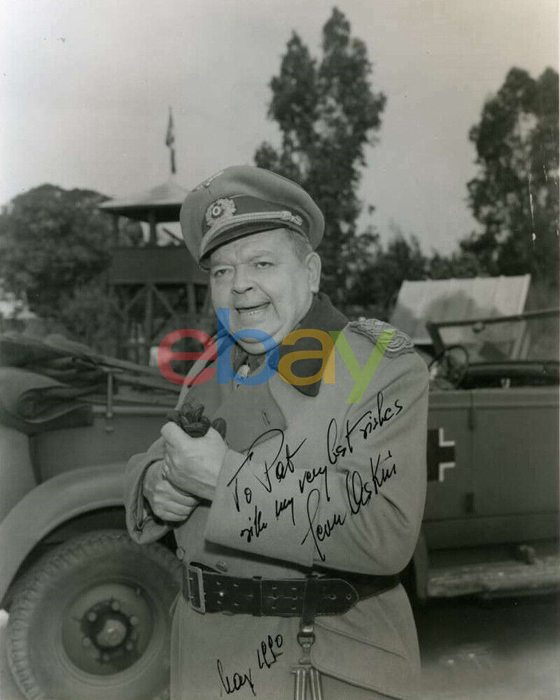 Leon Askin Signed 8x10 Hogans Heroes Photo Poster painting Autograph reprint