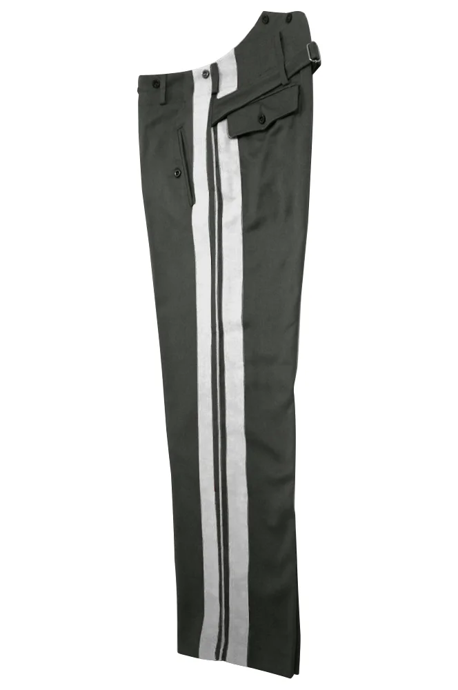   Wehrmacht German Officer Stone Grey Gabardine Straight Trousers German-Uniform