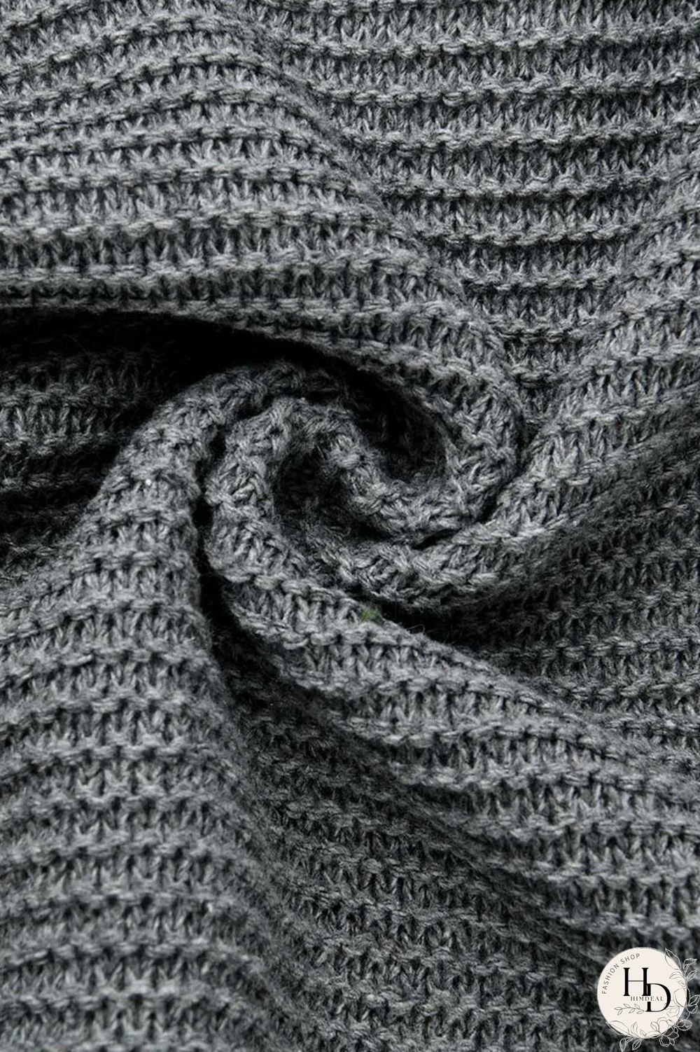 Beige Fashion Cardigan Hooded Long Jacket