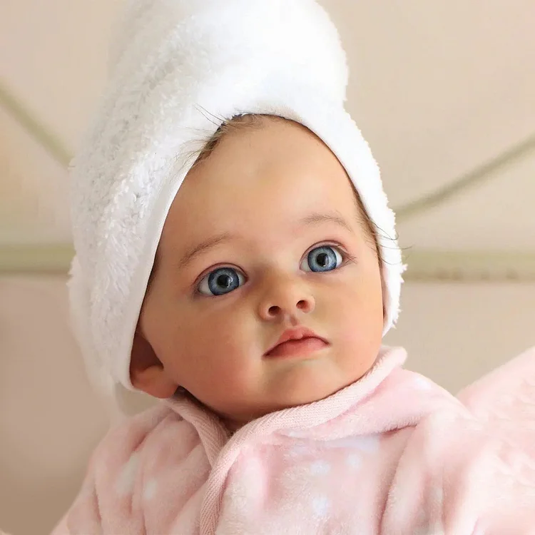  [Heartbeat💖 & Sound🔊] 20" Eyes Opend Handmade Reborn Baby Doll Realistic Reborn Baby Toddlers Girl Tumude - Reborndollsshop®-Reborndollsshop®