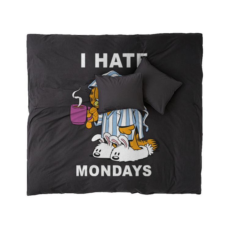I Hate Mondays Coffee, Garfield Duvet Cover Set