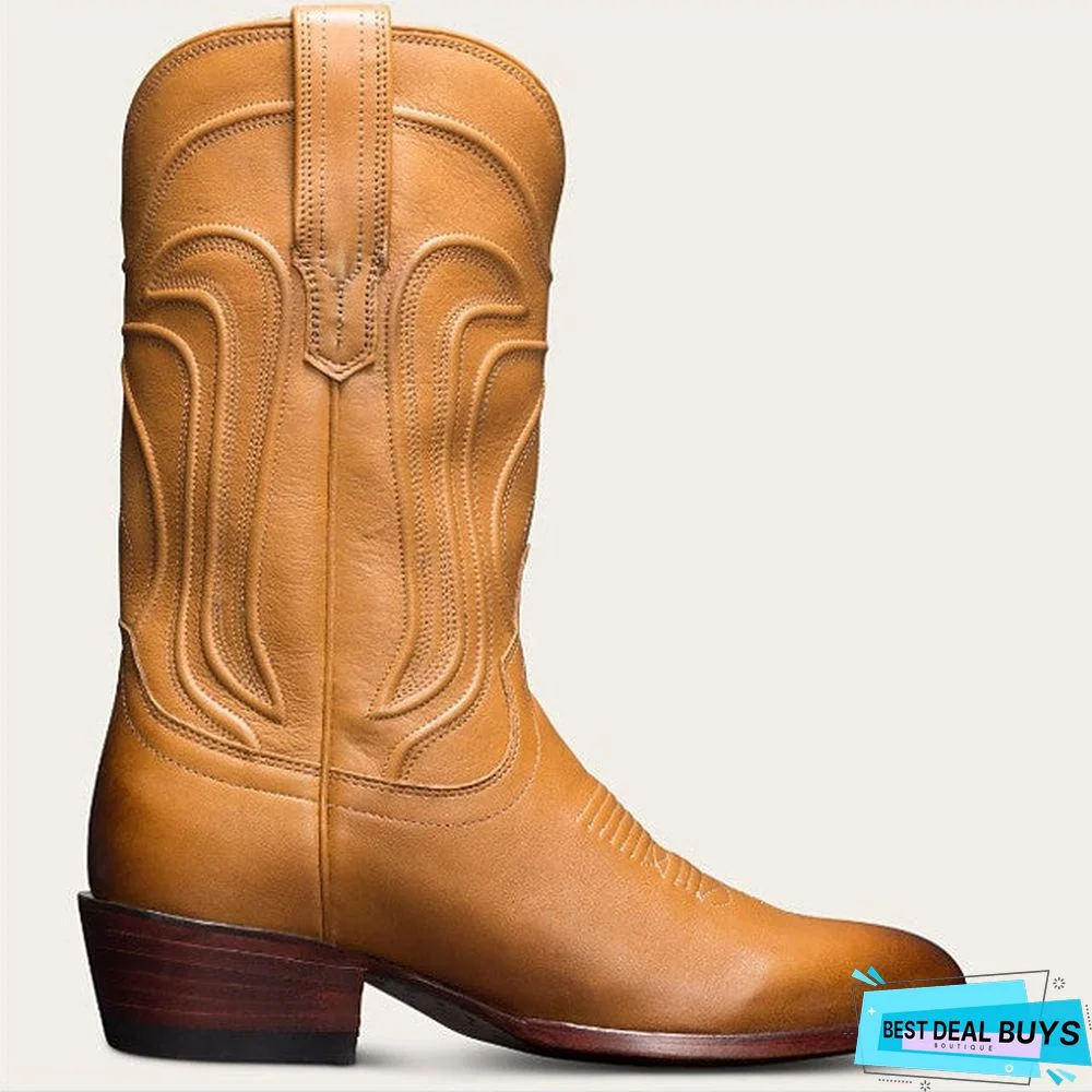 Men's Fall / Winter Casual Daily Boots Pu Almond / Black / Brown