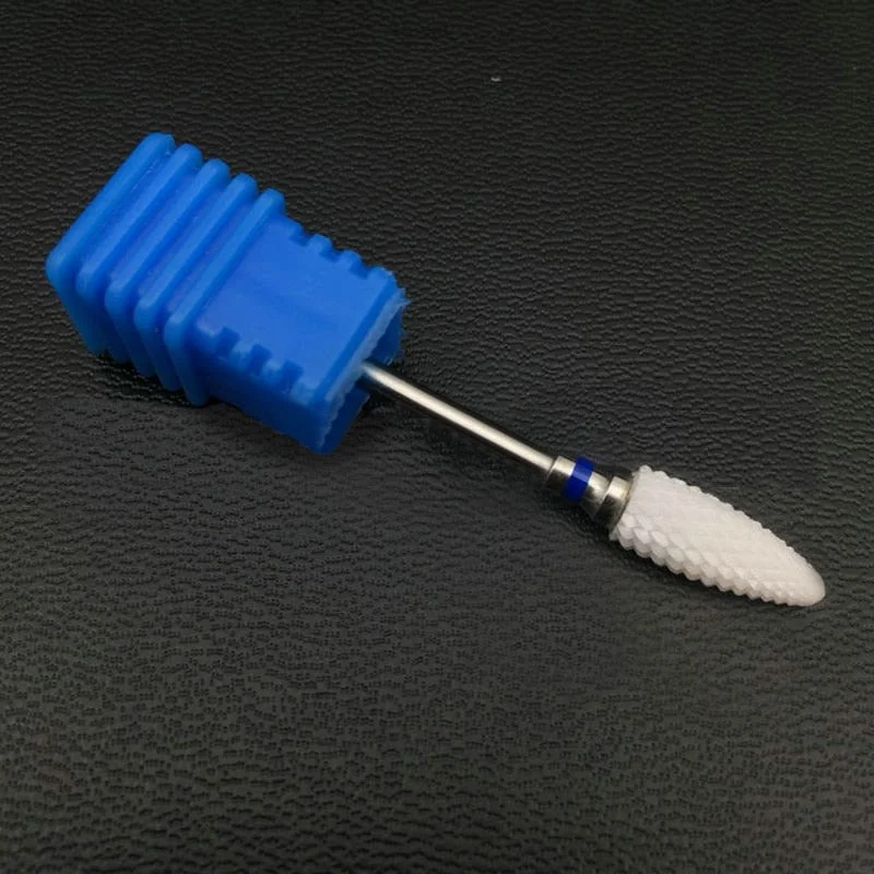 1pcs Ceramic Milling Cutter Nail Drill Bits Electric Manicure Drills Pedicure Mill Bits Machine Files Nail Art Tools Equipment-Nail Inspo