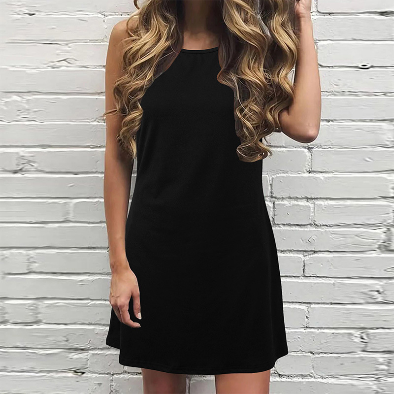 Mature Women Casual Summer Vest Beach Sleeveless Dress