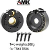 AMK Brass Axle Case Rear Diff Housing, LCG Brass Counter Weight Axle Housing for 1/10 RC Crawler Car TRX4 TRX6 Upgrade Parts