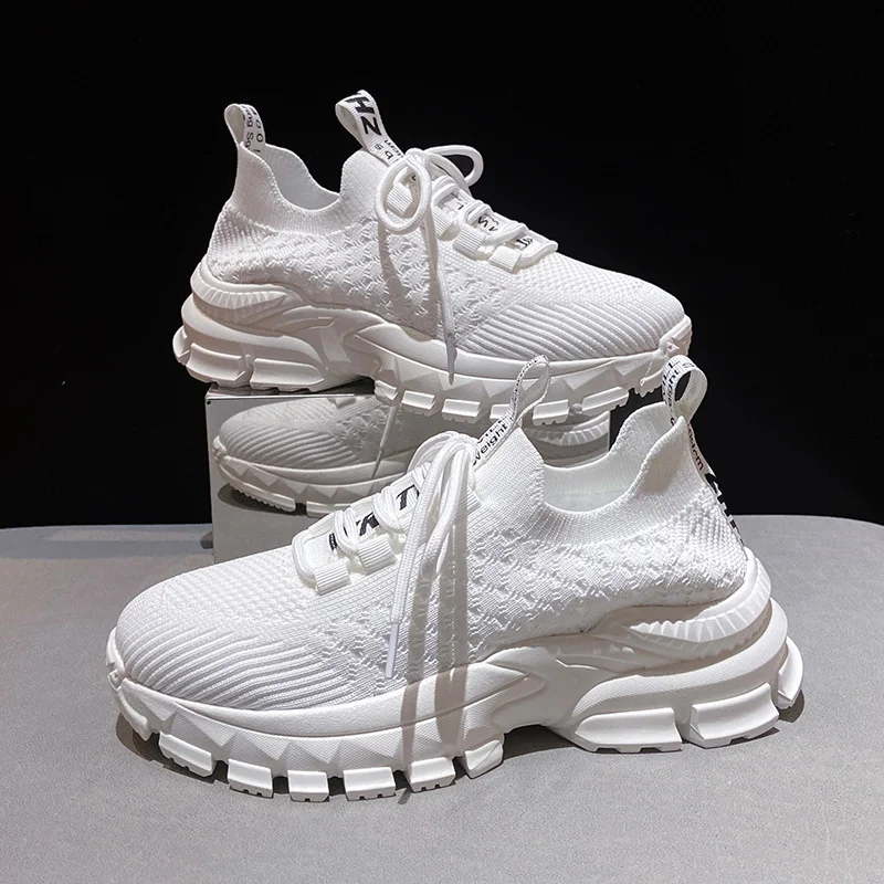 Churchf Churchf Breathable Coconut Shoes Women's Spring 2024 New Fashion Sports Casual Shoes Platform Platform Running Women's Shoes