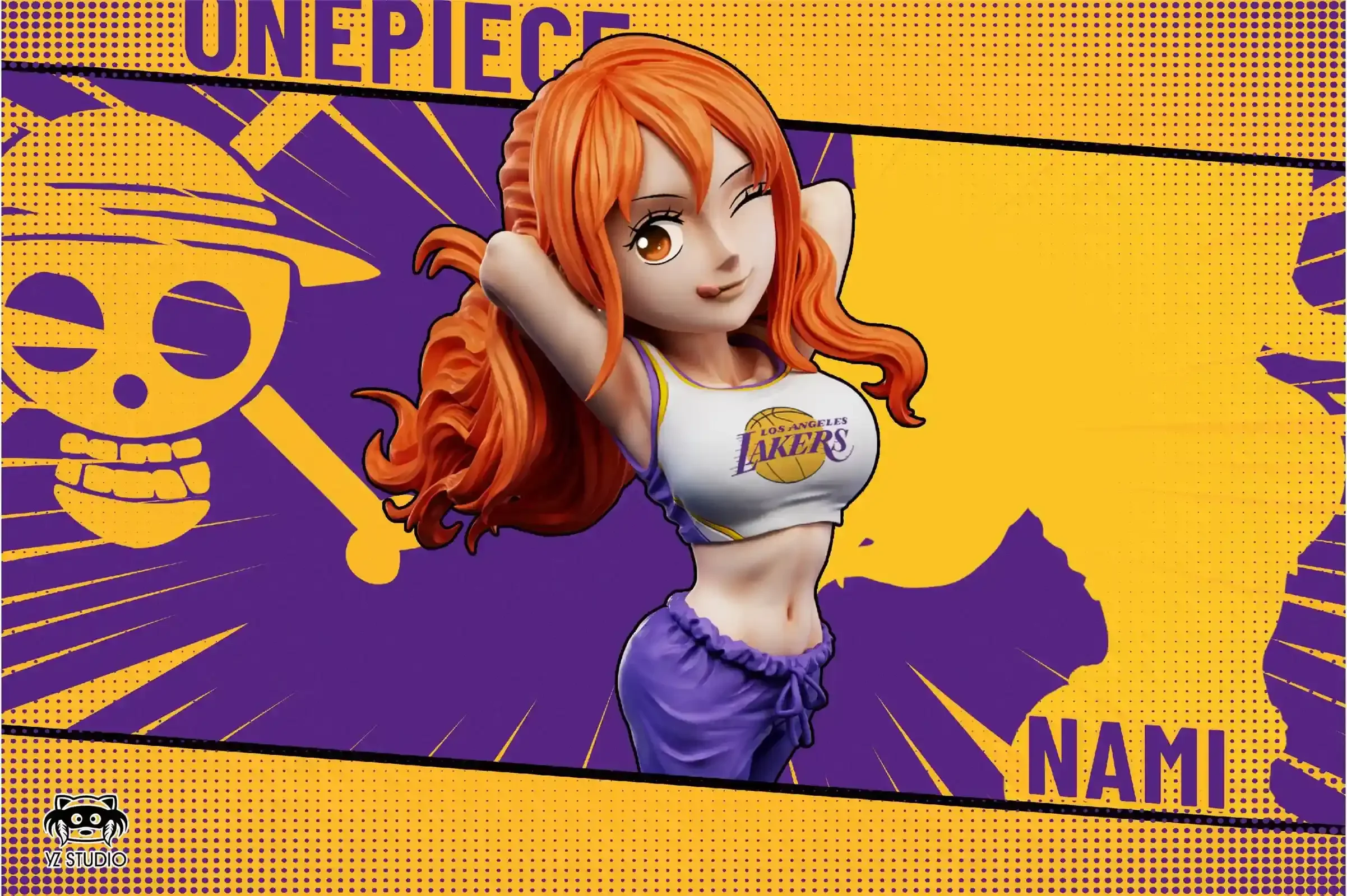 Lakers Suit Series 004 Nami - ONE PIECE Statue - YZ Studios