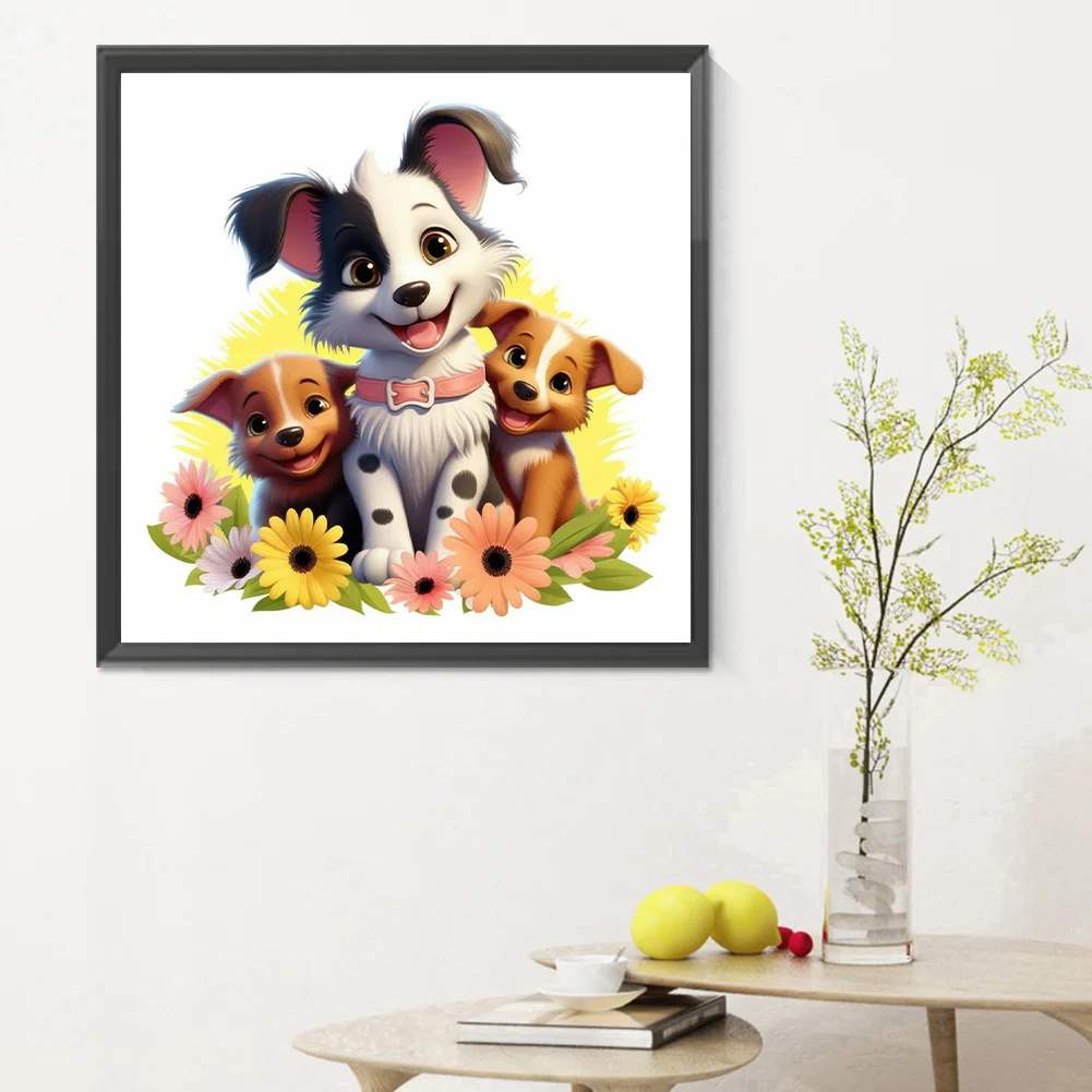 Full Round Diamond Painting 30*30cm - Puppy