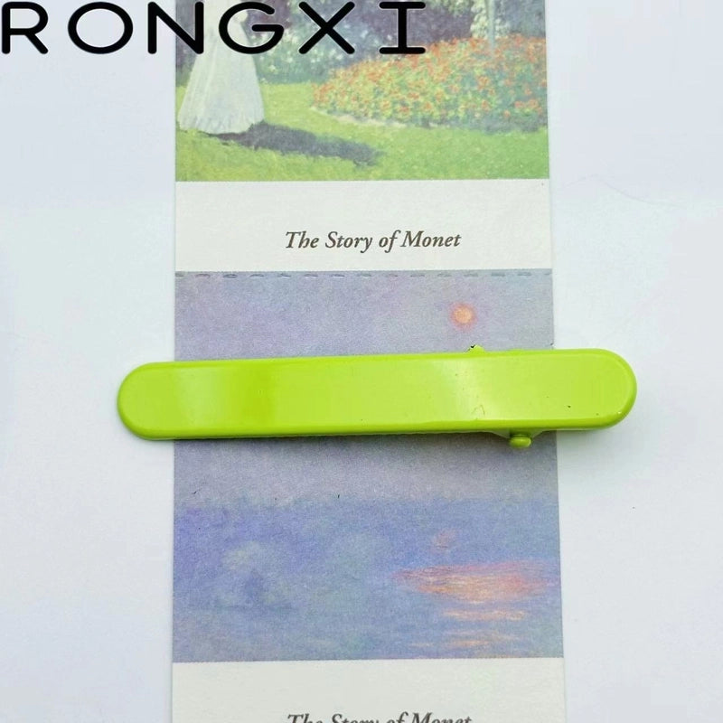 6cm Stick Clip Thin Round Head Solid Duckbill Clip Shiny Seamless Hair Clip Handmade DIY Material Side Clip Hair Clip