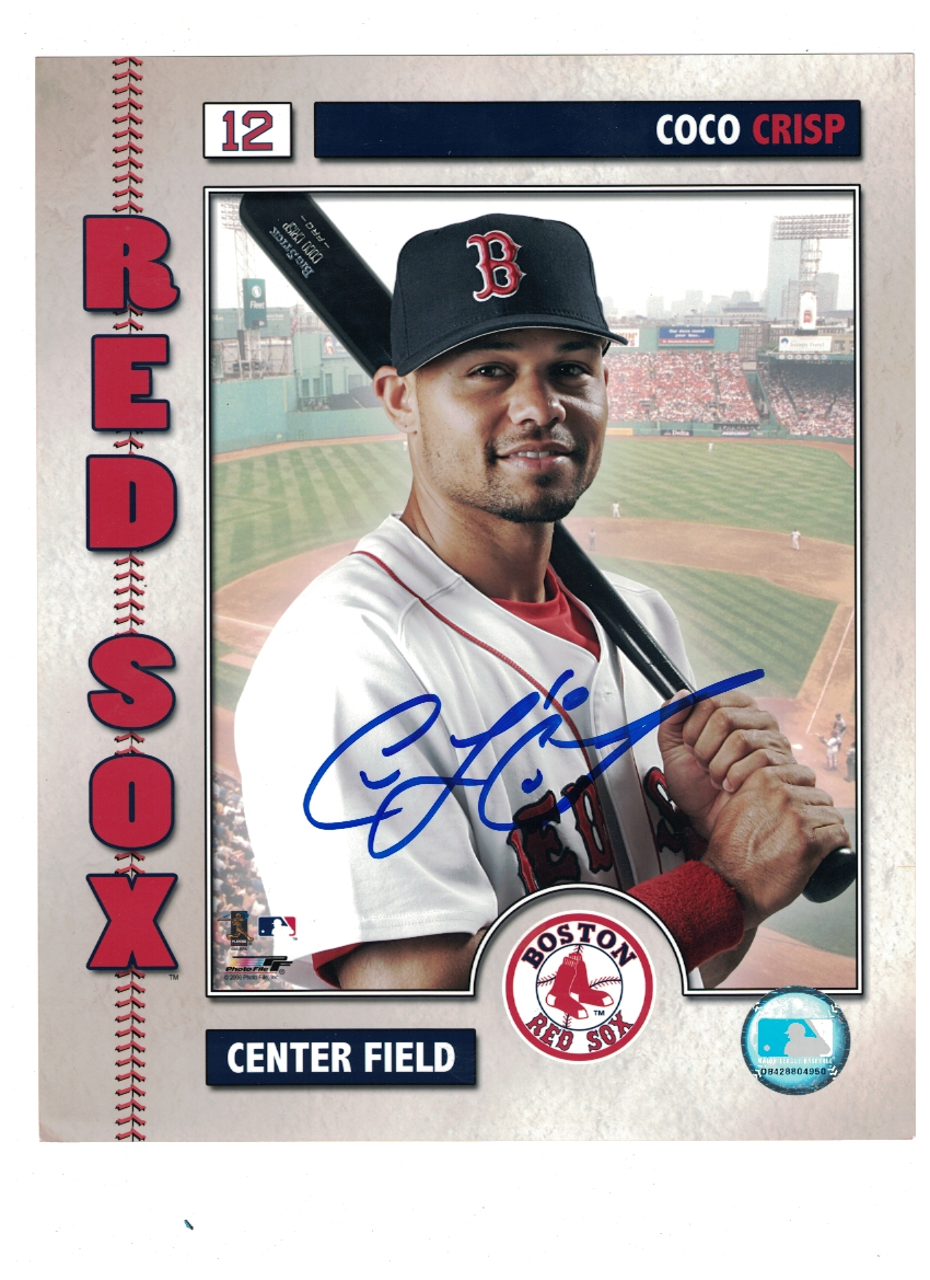 Coco Crisp Boston Red Sox Signed 8x10 Photo Poster painting W/Our COA