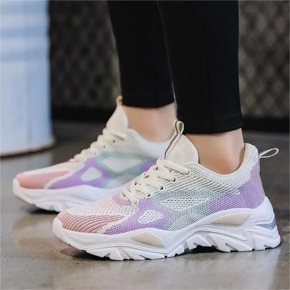 Orthopedic Chunky Sneakers Breathable Thick-Soled Casual Sports Shoes  Stunahome.com