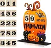 Halloween Advent Pumpkin Wooden Countdown Calendar
