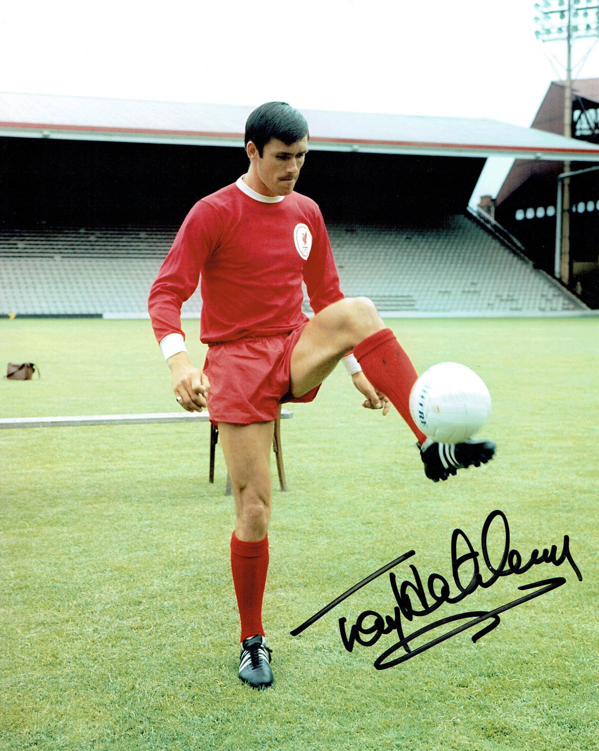 Tony HATELEY Liverpool FC Legend 10x8 Signed Photo Poster painting AFTAL COA Autograph