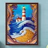 Diamond Painting-DIY Full Round Drill Lighthouse