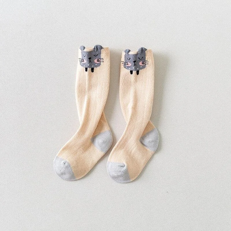 YWHUANSEN 0 to 2 Yrs Animal Baby Knee High Socks Spring Autumn Winter Newborn Leg Warmer For Girls Boys Infants Cotton Long Sock