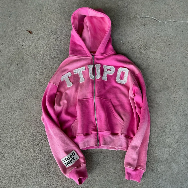 05 Casual Street Retro Zipper Hoodie