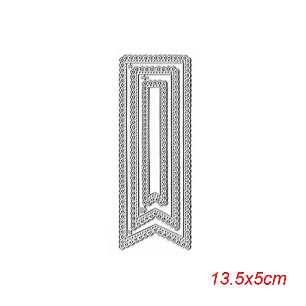 Metal Cutting Dies Curves Border Frames Square DIY Scrapbooking Card Album Making Embossing Punch Craft Diecuts New 2019