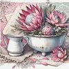 Protea-11CT Stamped Cross Stitch 40*40cm/15.75*15.75in tapestrymarket