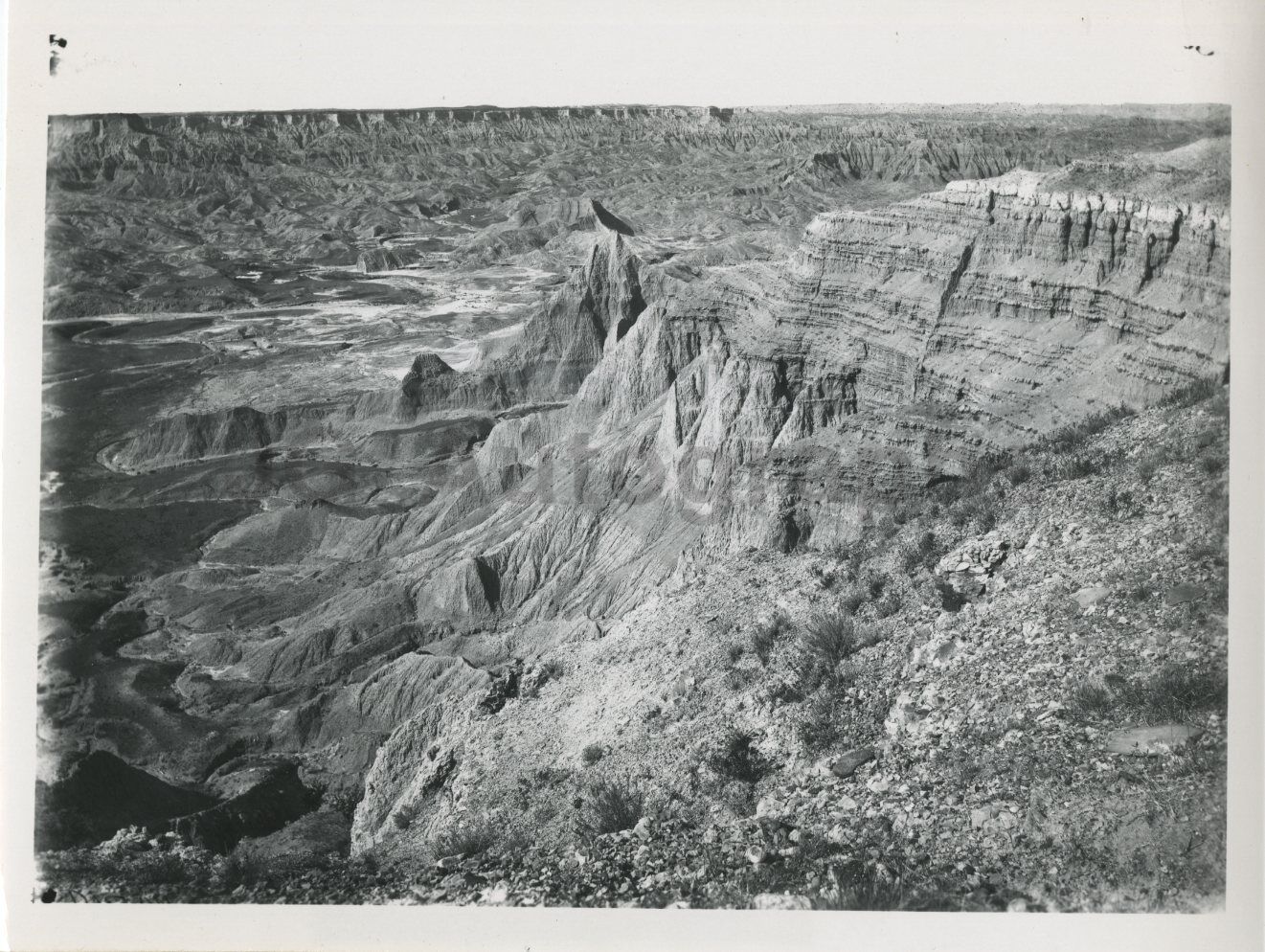 South Dakota History - Vintage Publication Photo Poster painting - Badlands National Park