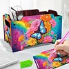 5D DIY Diamond Painting Decorative Storage Box Wood Storage Clutch (Butterfly)