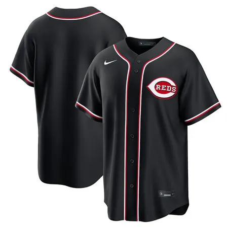 Youth Cincinnati Reds Nike Fashion Replica Black Out Jersey