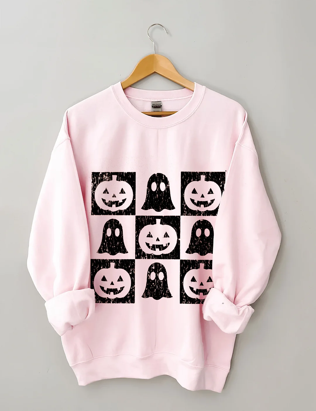 Checkered Halloween Sweatshirt