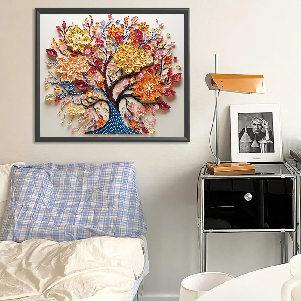 Diamond Painting - Partial Special Shaped Drill - Tree(Canvas|35*30cm)