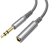 6.35mm Headphone Extension Cable Wear Resist Male To Female TRS Adapter Cord Multi-Purpose Hi-Fi Sound Stereo Extender Cord for IPhone/Headset/Smartphones