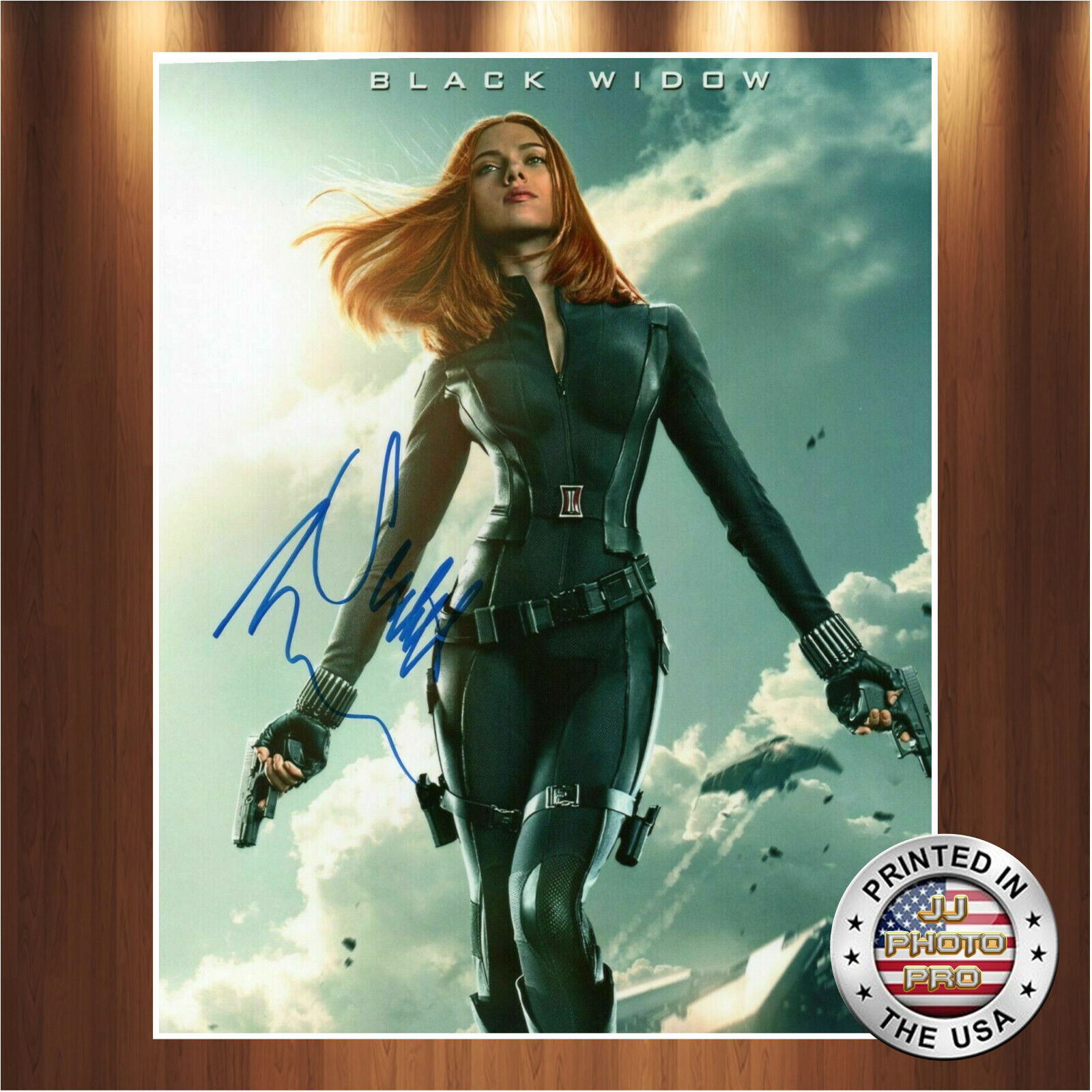 Scarlett Johansson Autographed Signed 8x10 Photo Poster painting (Black Widow) REPRINT