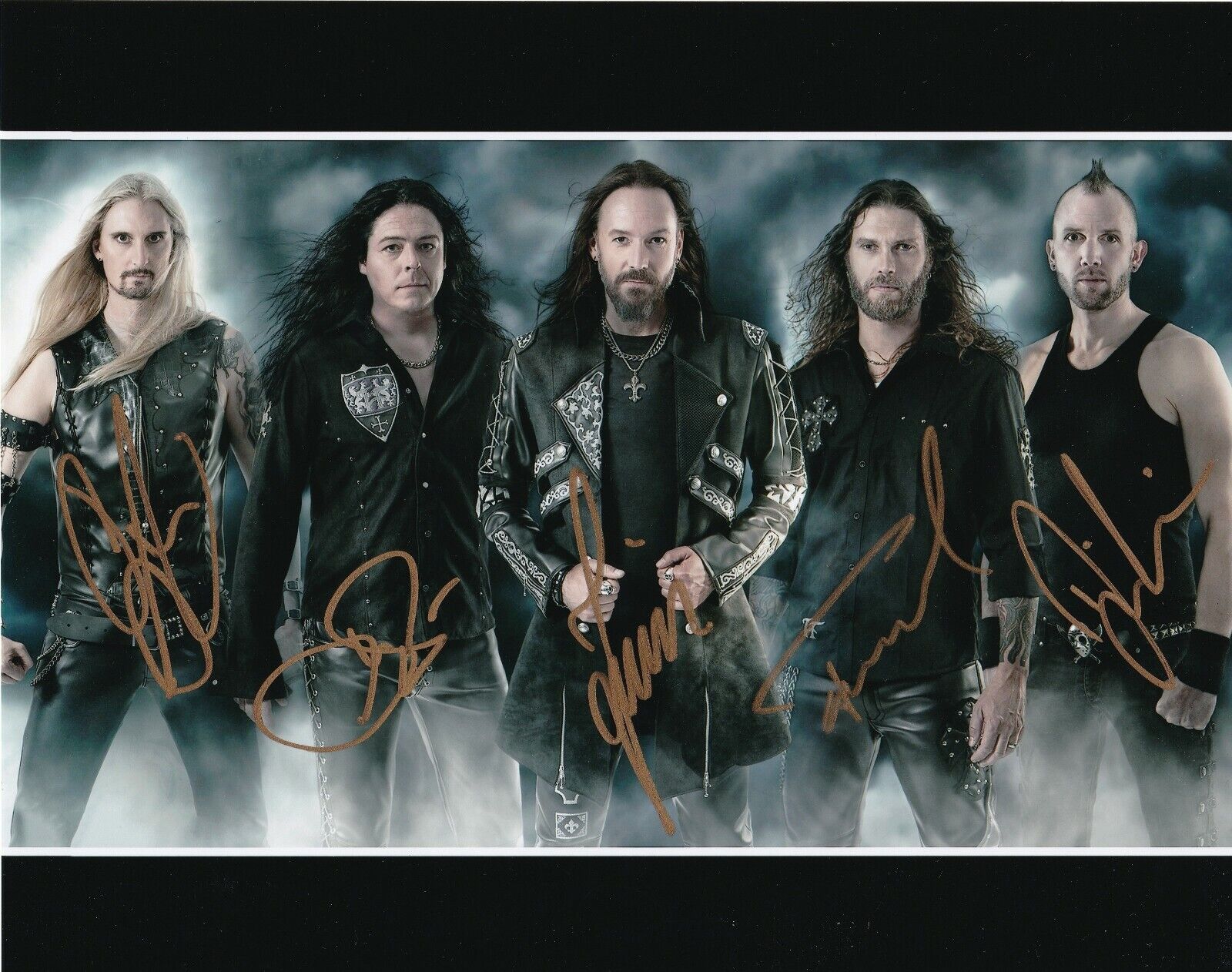 HammerFall REAL hand SIGNED Photo Poster painting #2 COA Autographed Oscar Dronjak +