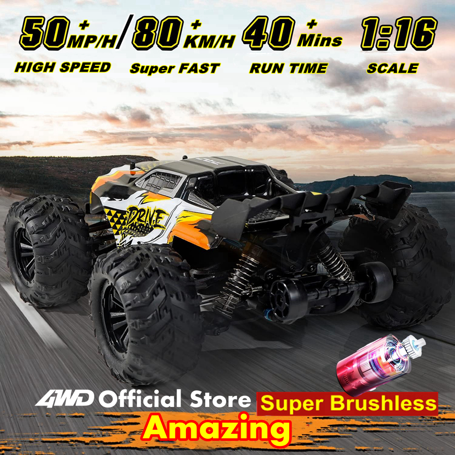 Tegooe 116 Scale High Speed RC Off-Road Racing Truck - 4WD Remote Control Toy