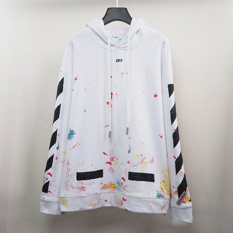 Off White Hoodie Autumn Hooded Men's Women's Pullover