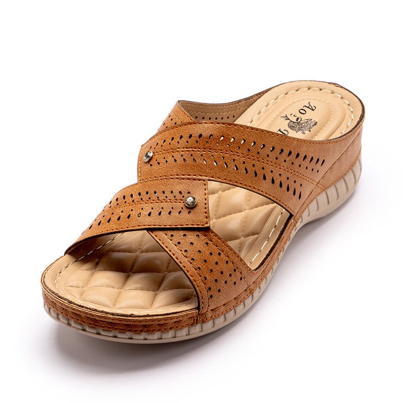 Today 50% OFF丨Summer Women's Sandals Rubber Sole Wedge Sandals