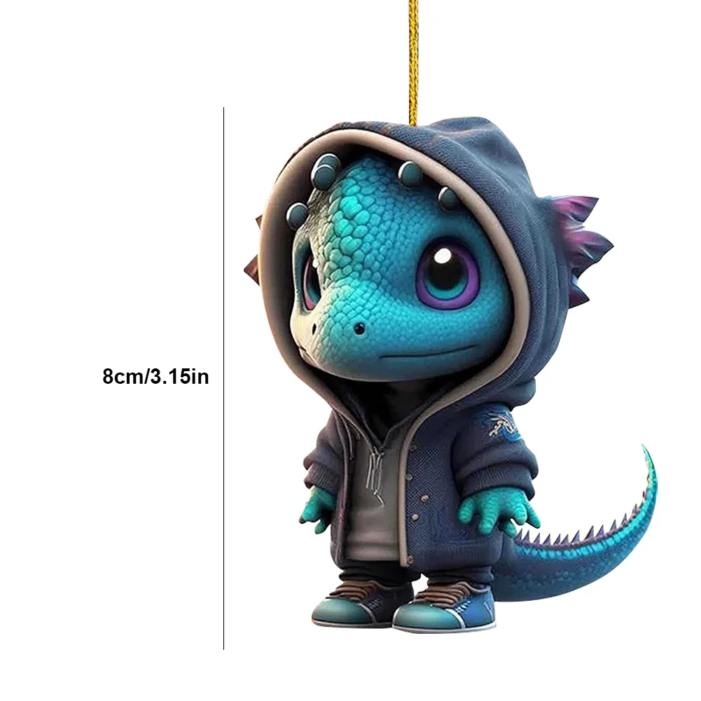 Christmas Dragon Tree Pendant Novelty Cute Acrylic Party Favors (F)