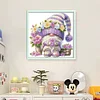 (US Only)Gnome Design DIY Bead Embroidery Kit 40x39cm 9CT Cross Stitch Kit for Home Decor